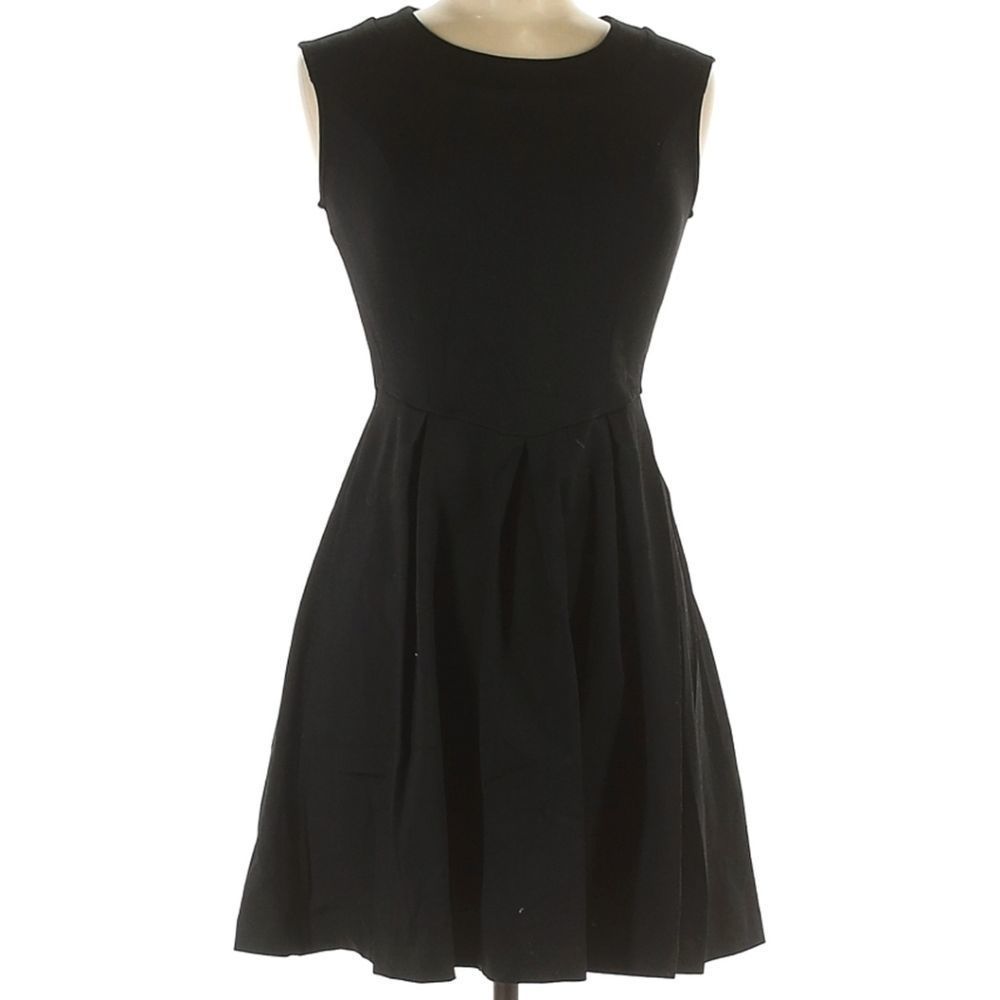 Cynthia Rowley Black Sleeveless Dress Mesh Back